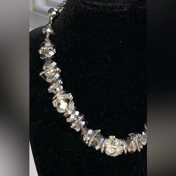 Unique Silver Tone/Bronze Necklace - Picture 12 of 13